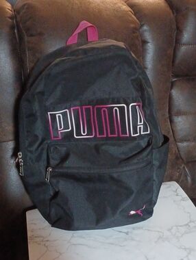 4/$60 Puma Black Backpack with Pink Accents